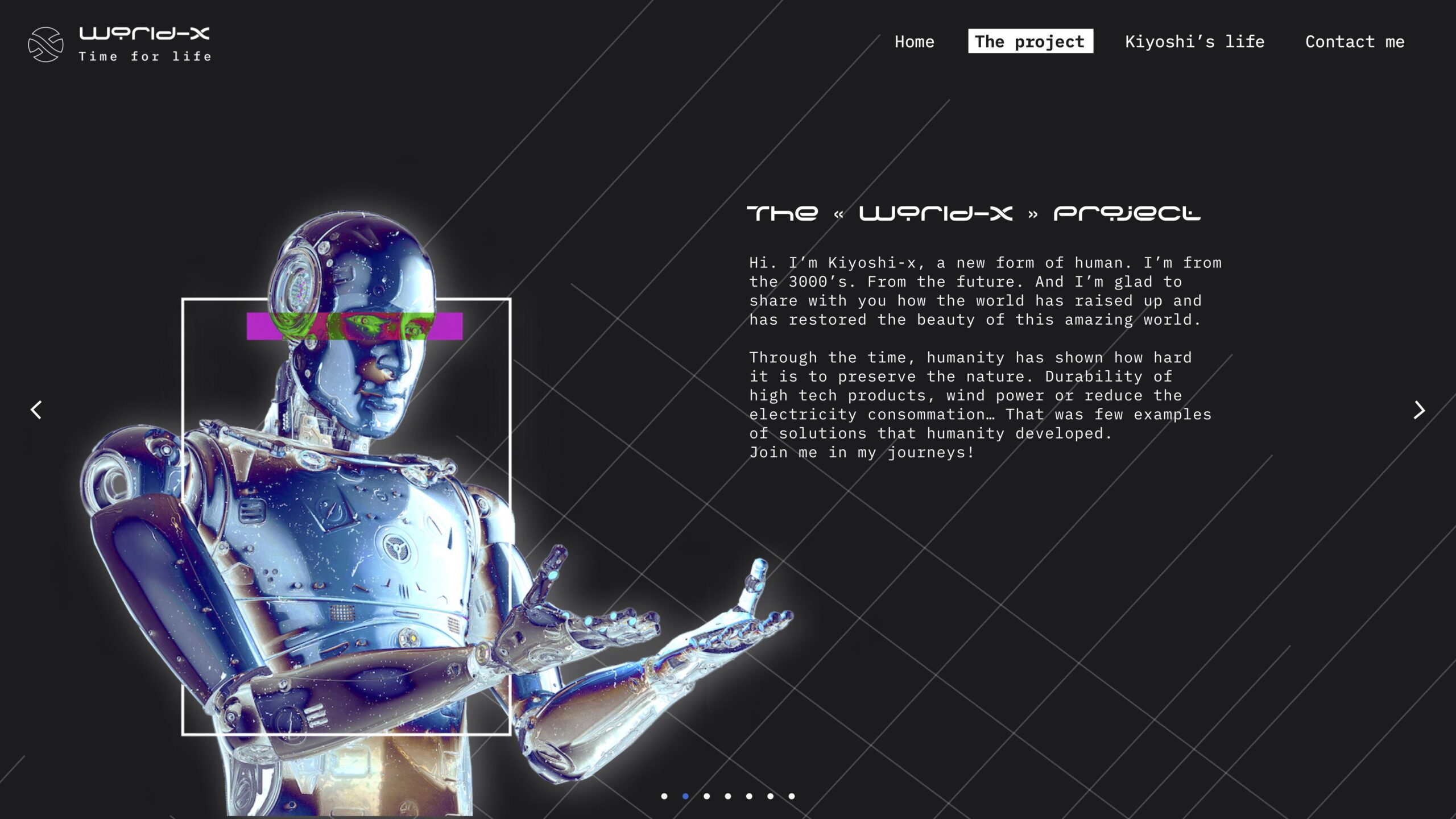 Screen 2 - The project