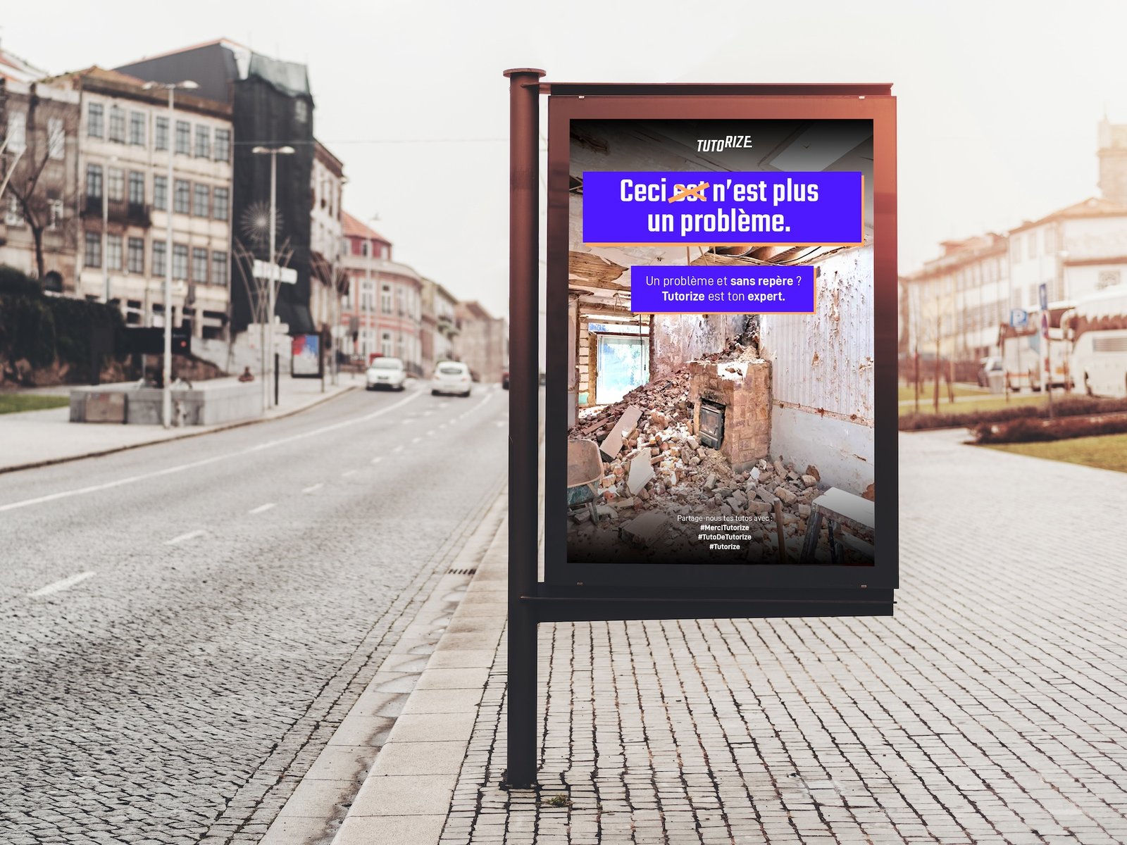 Affiche Publicitaire Tutorize 2 - Mobilier Urbain